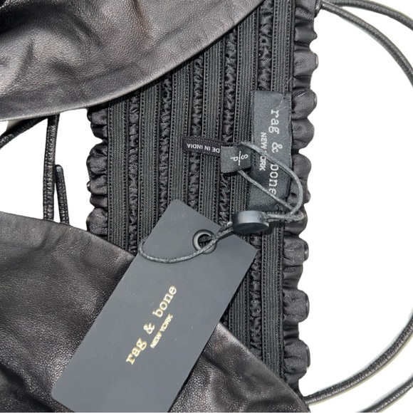 Rag & Bone Lamb Leather Bralette - Picture 5 of 6